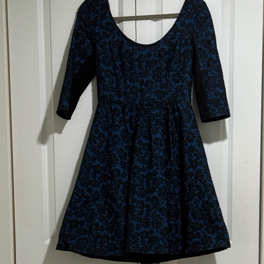 Tracy Reese Blue A-Line Sleeveless Dress